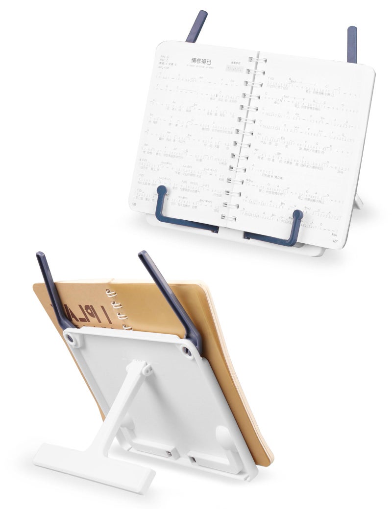 Mr.Power Folding Tabletop Sheet Music Stand, Adjustable Reading Bookrest Holder for Desktop, Laptops, Music Book, Cookbook, Textbook, Document - Image 5